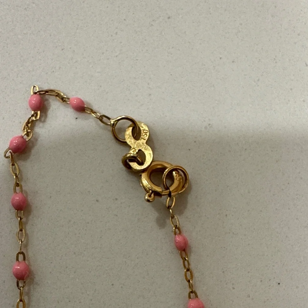 Gigi Rose Pink and Gold Necklace - Picture 3 of 6